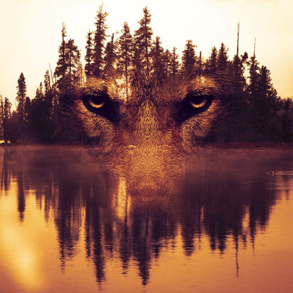 Lurking in the Woods Canvas Wall Art