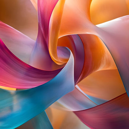 Vibrant Curves of Elegance Canvas Wall Art