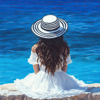 Seaside Solitude Dreams Canvas Wall Art