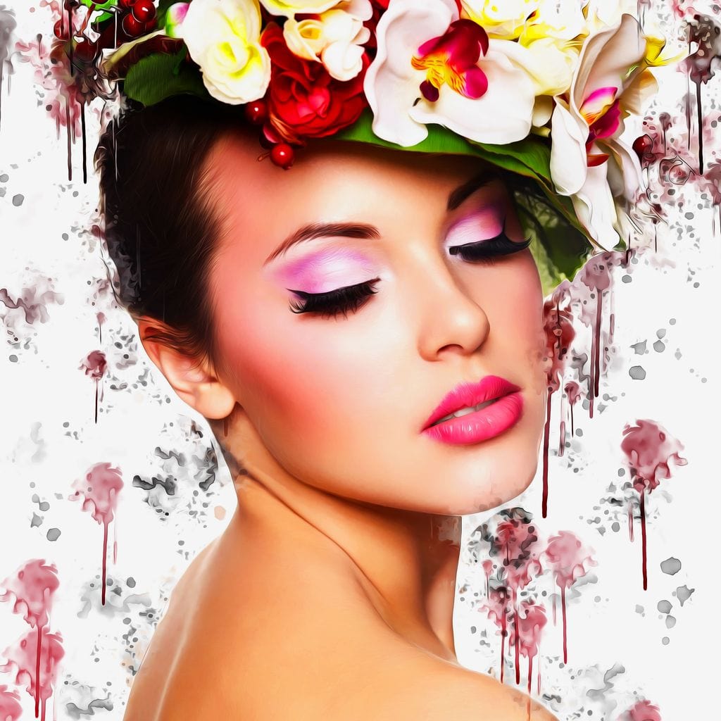 Flower Devine MixArt Canvas Wall Art