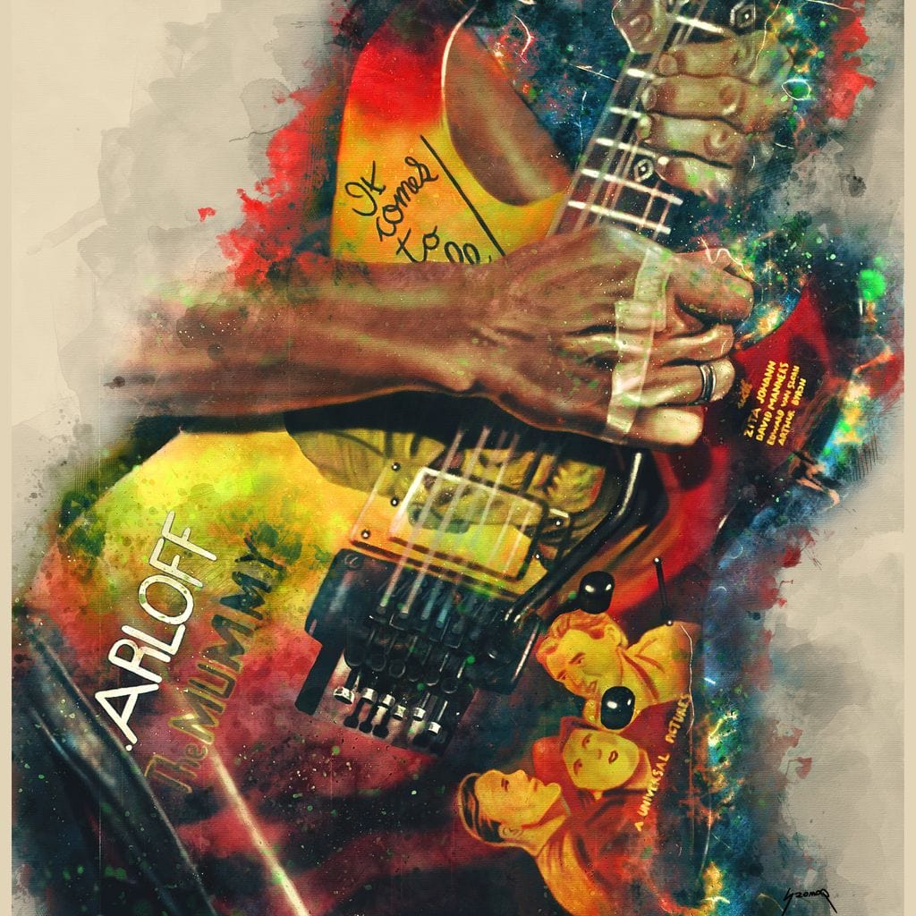Kirk Hammett's Electric Guitar Canvas Wall Art