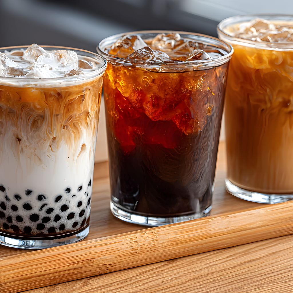 Trio of Iced Cafe Delights Canvas Wall Art