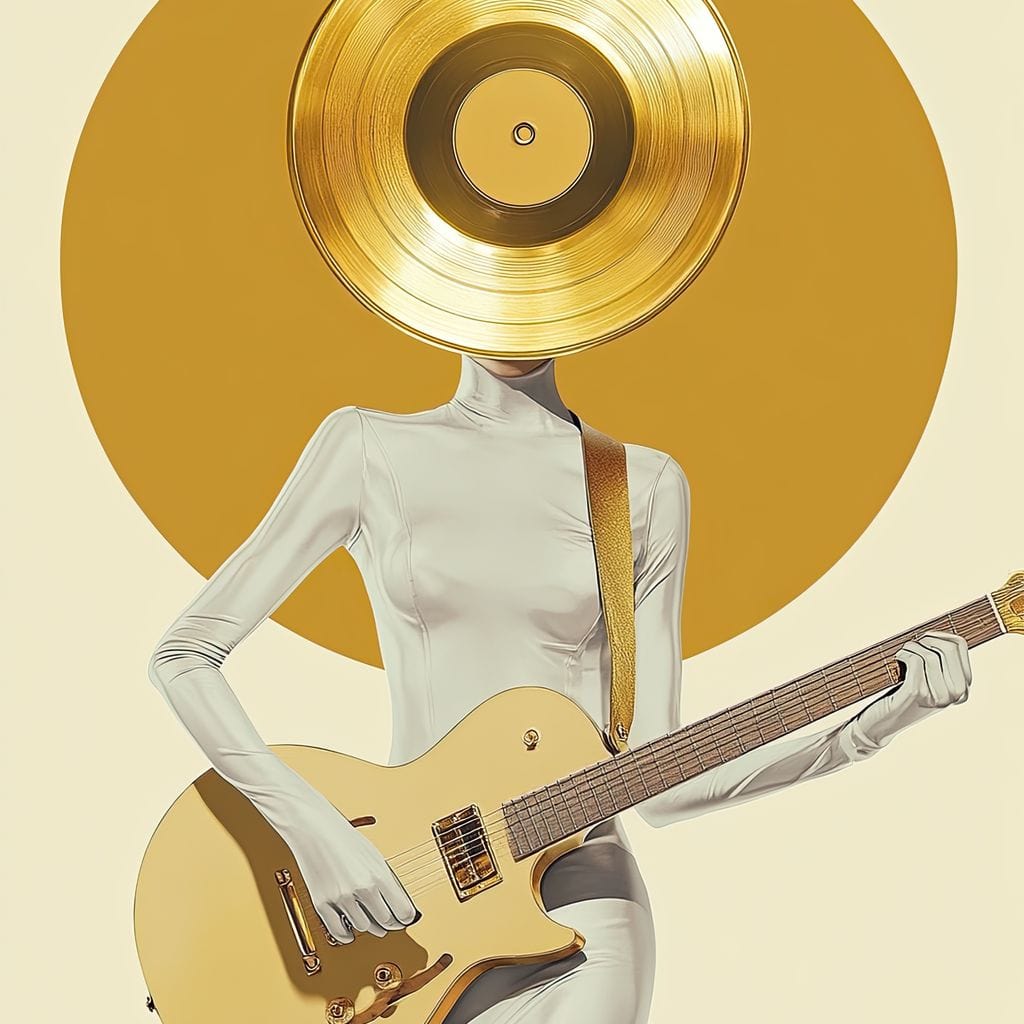 Golden Harmony Rhythm Euphoria Canvas Wall Art