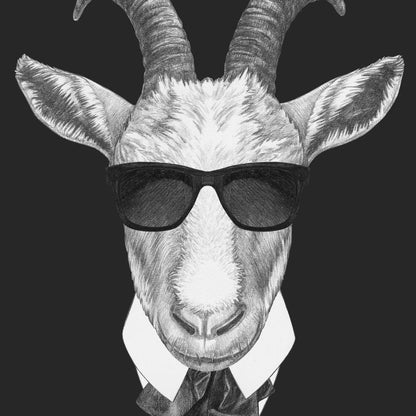 Dressed Up Goat Canvas Wall Art