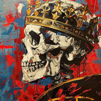 Revelation of Regal Skeletons Canvas Wall Art