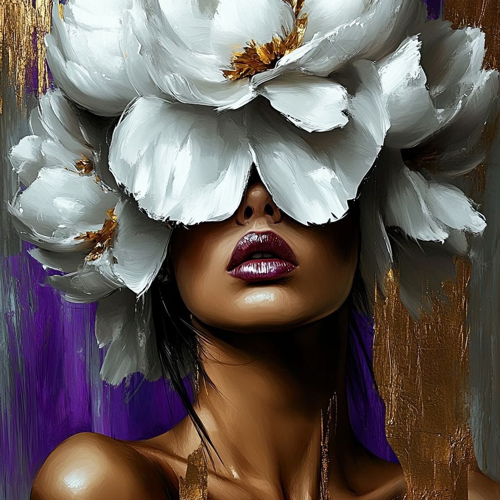 Radiant Blossom Essence Canvas Wall Art