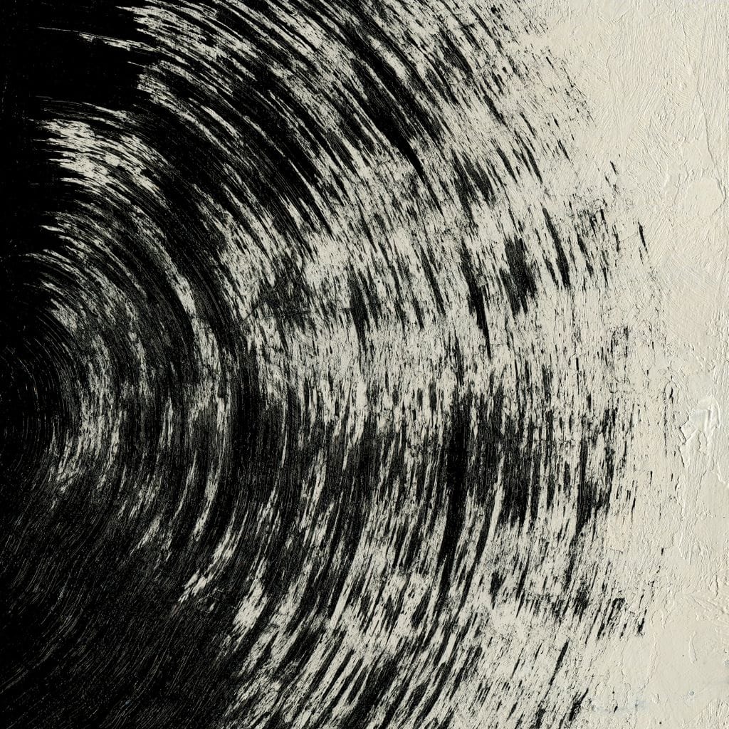 Abstract Black Circle Canvas Wall Art