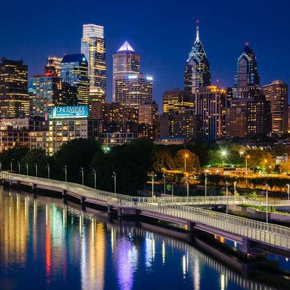 Philadelphia Skyline Canvas Wall Art