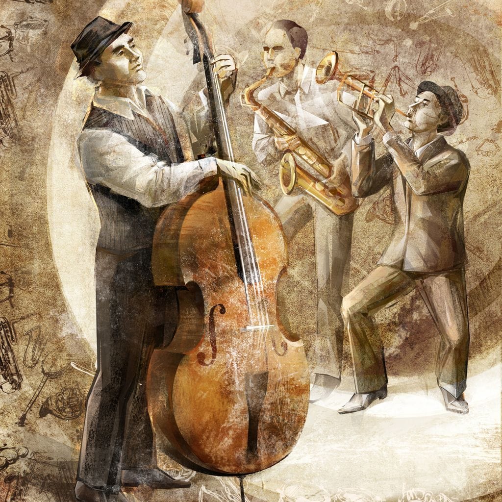 Jazz Band Canvas Wall Art