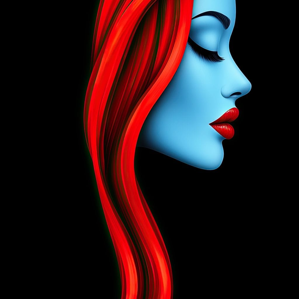 Blueblood Siren Canvas Wall Art