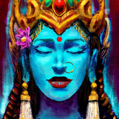 Hindu Goddess Canvas Wall Art