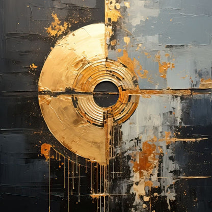 Eclipse in Golden Splendor Canvas Wall Art