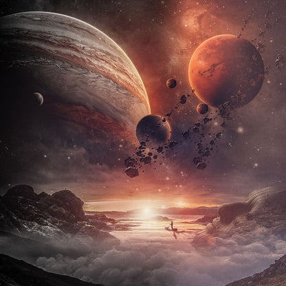 Surreal Space Canvas Wall Art