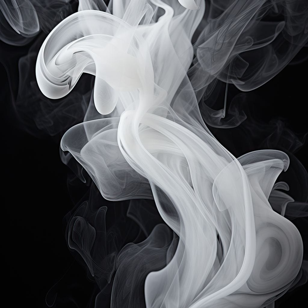 Airy Smoke Resin Canvas Wall Art