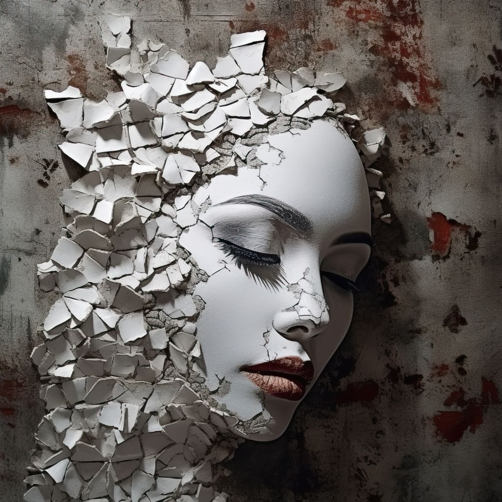 Shattered Mirage Canvas Wall Art