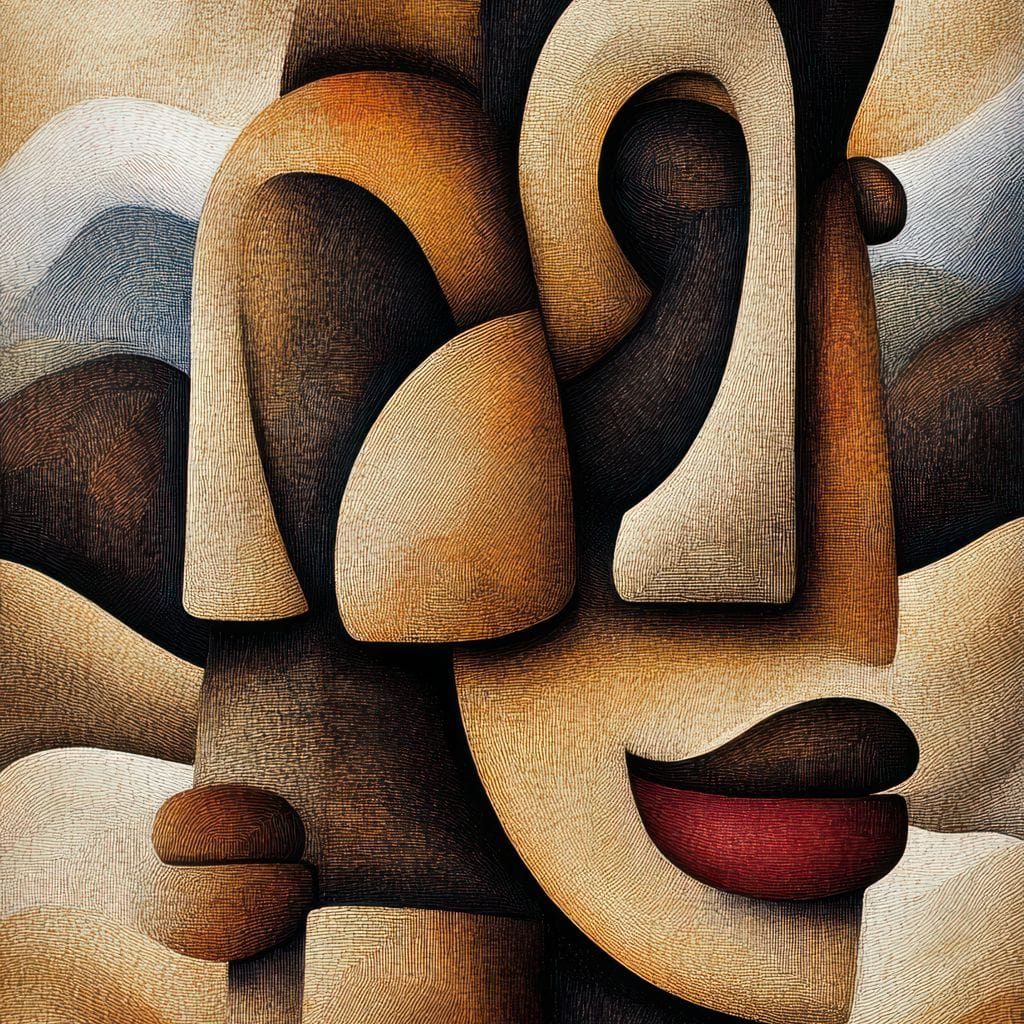 Faces of the Earth Canvas Wall Art