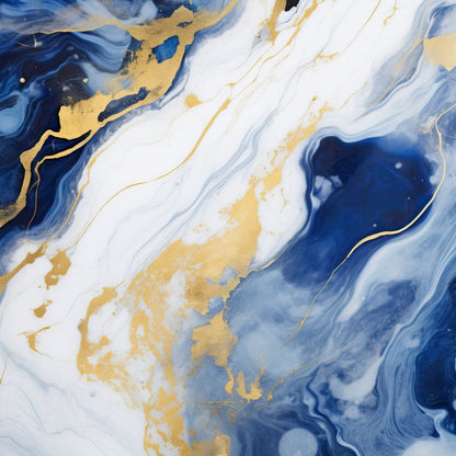 Glossy Liquid Abstraction Canvas Wall Art
