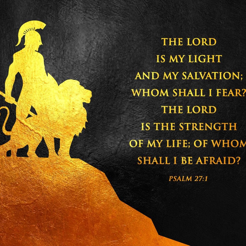 Psalm 27:1 Canvas Wall Art