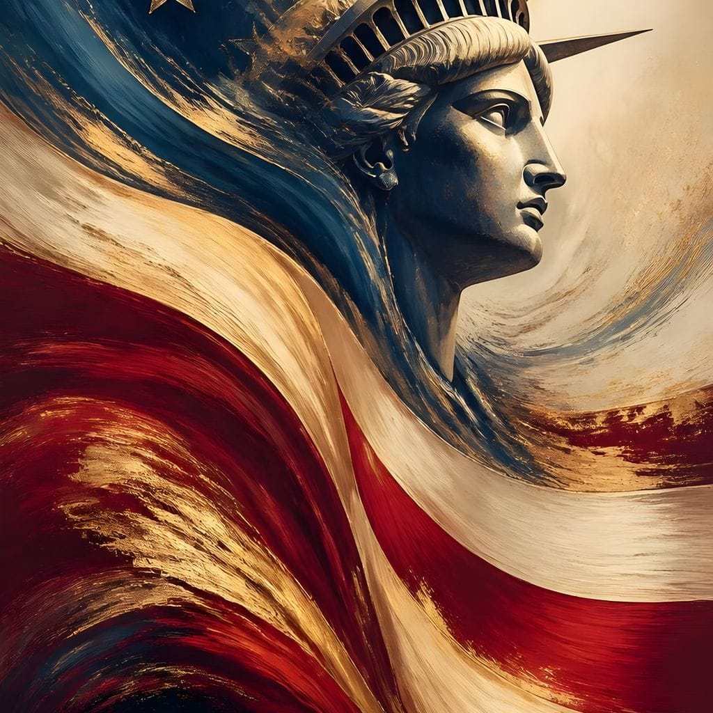 Liberty Rising Canvas Wall Art