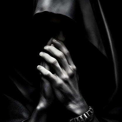 Shadowed Contemplation Canvas Wall Art