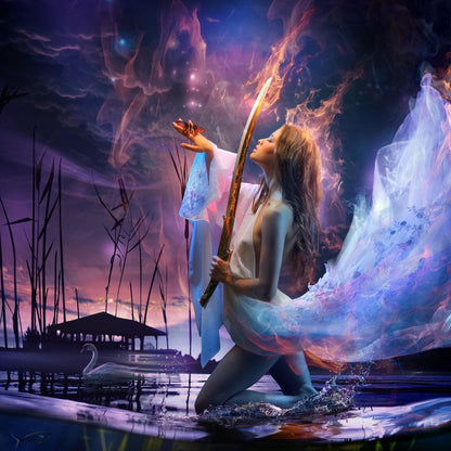 Fire Sword Canvas Wall Art