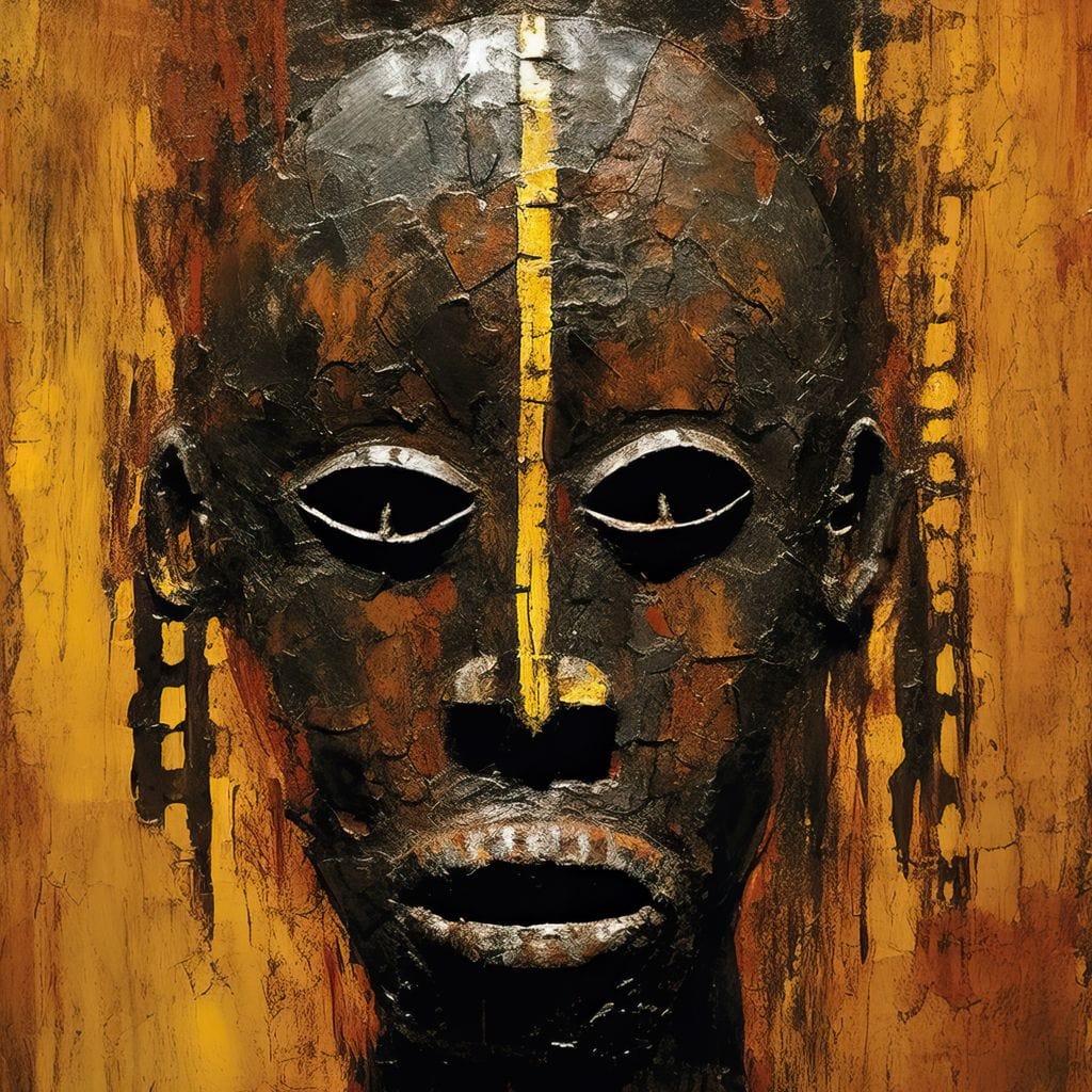 Tribal Mask 16 Canvas Wall Art