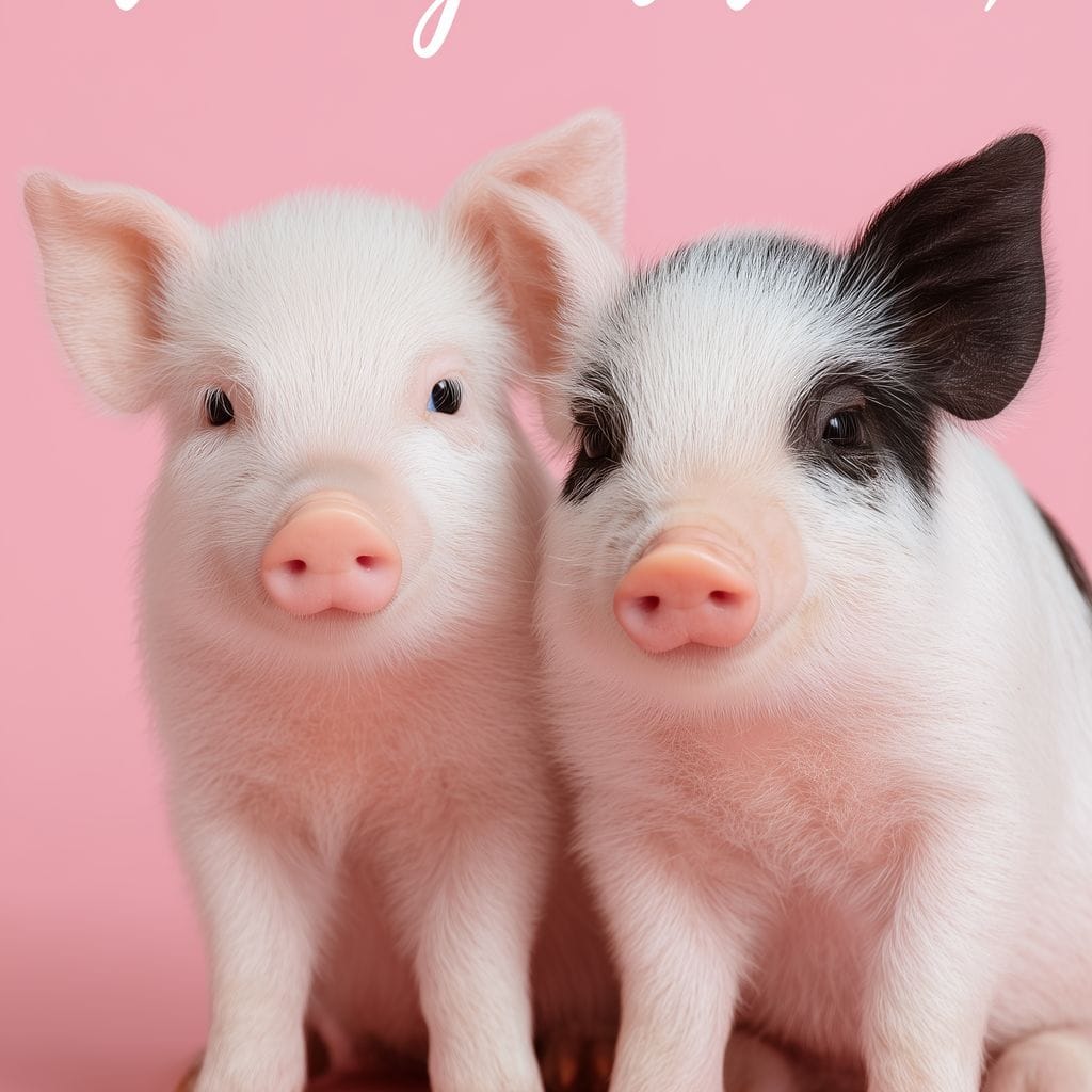 Take Your Time Piglet Pals Canvas Wall Art