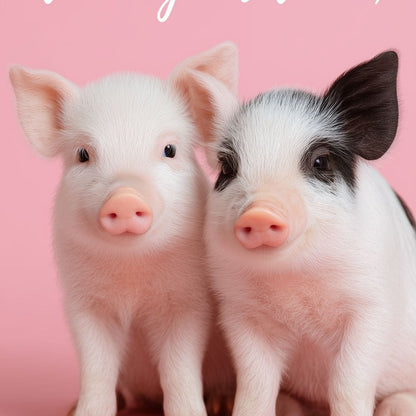 Take Your Time Piglet Pals Canvas Wall Art