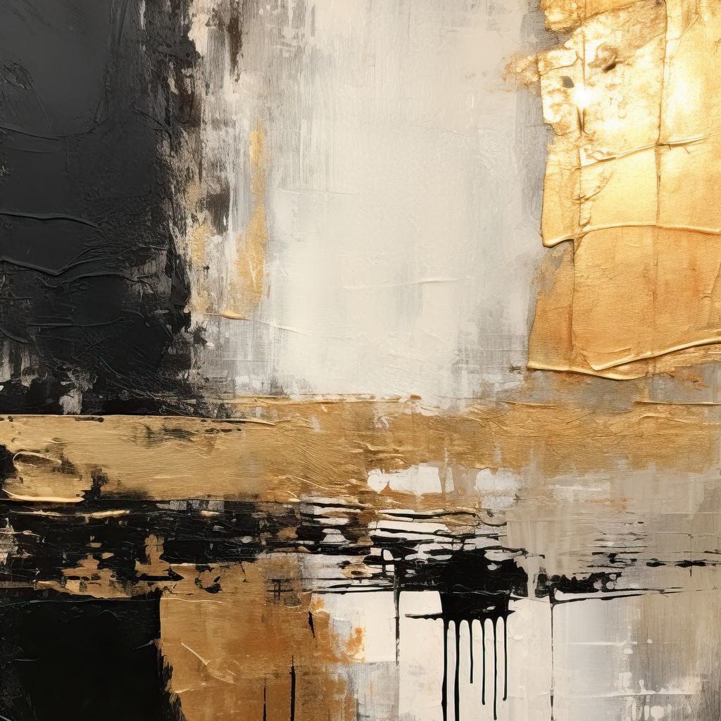 Gold Amber Shades Canvas Wall Art
