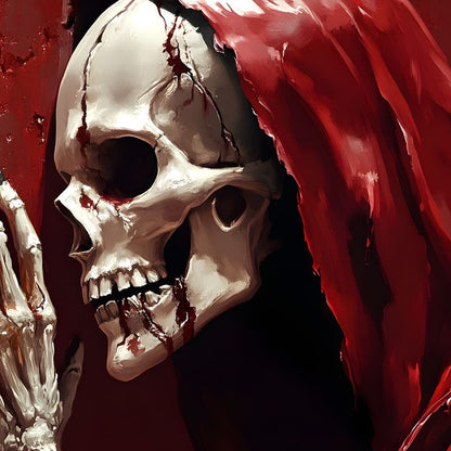 Skeletons Shroud of Silence Canvas Wall Art