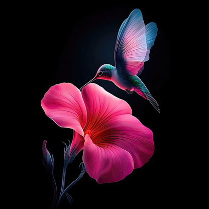 Whispers of the Hummingbird Canvas Wall Art