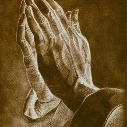 Praying Hands Canvas Wall Art