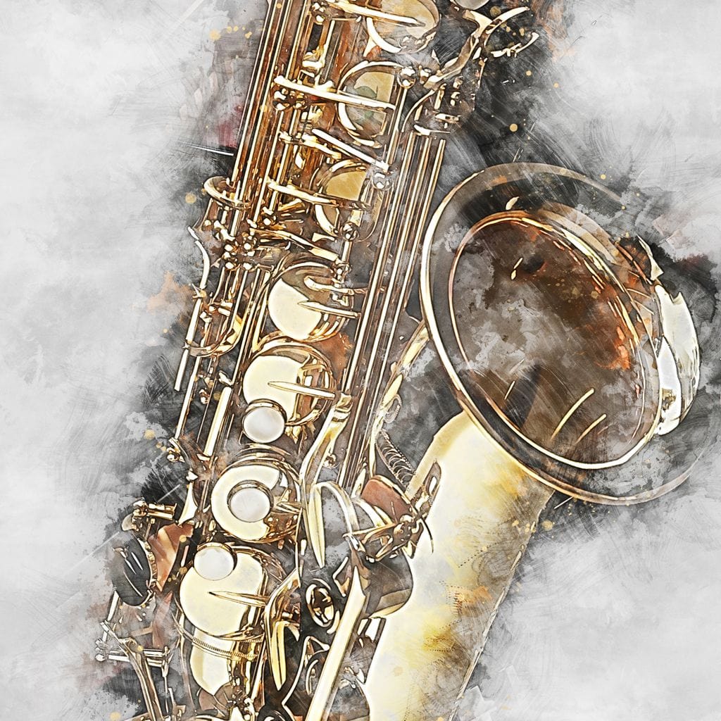 Saxophone - Mateo Canvas Wall Art