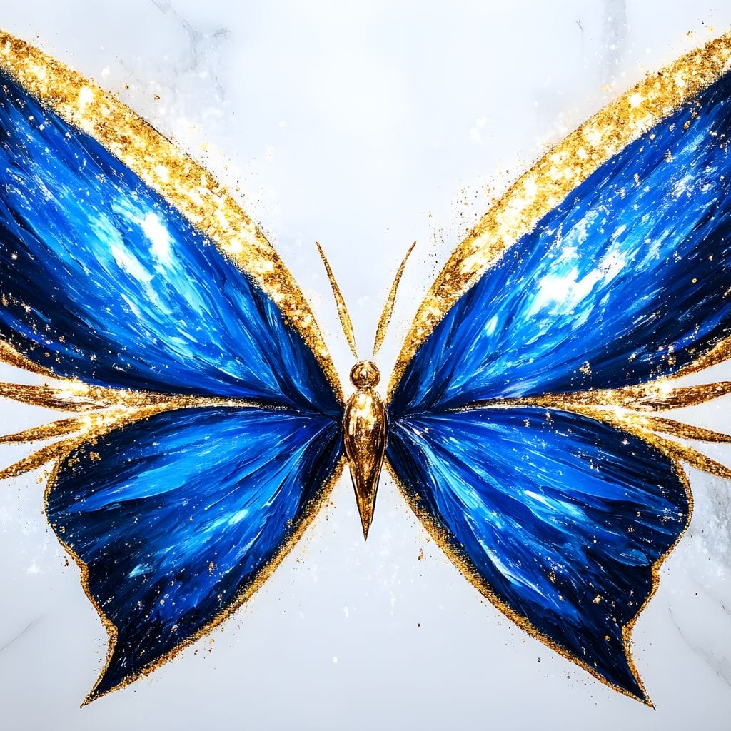 Radiant Butterfly Flight Fantasy Canvas Wall Art