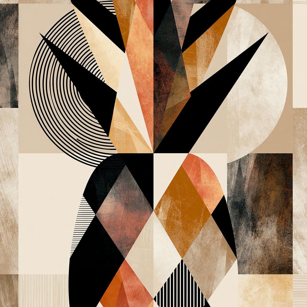 Geometric Still Life of Tropical Pineapple Canvas Wall Art