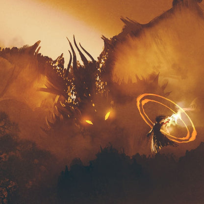Epic Clash Canvas Wall Art
