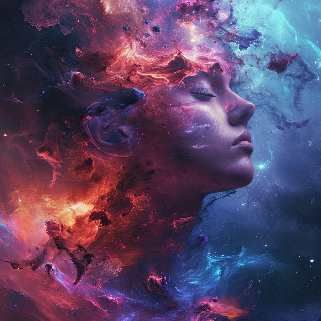Ethereal Dreamspace Voyage Canvas Wall Art