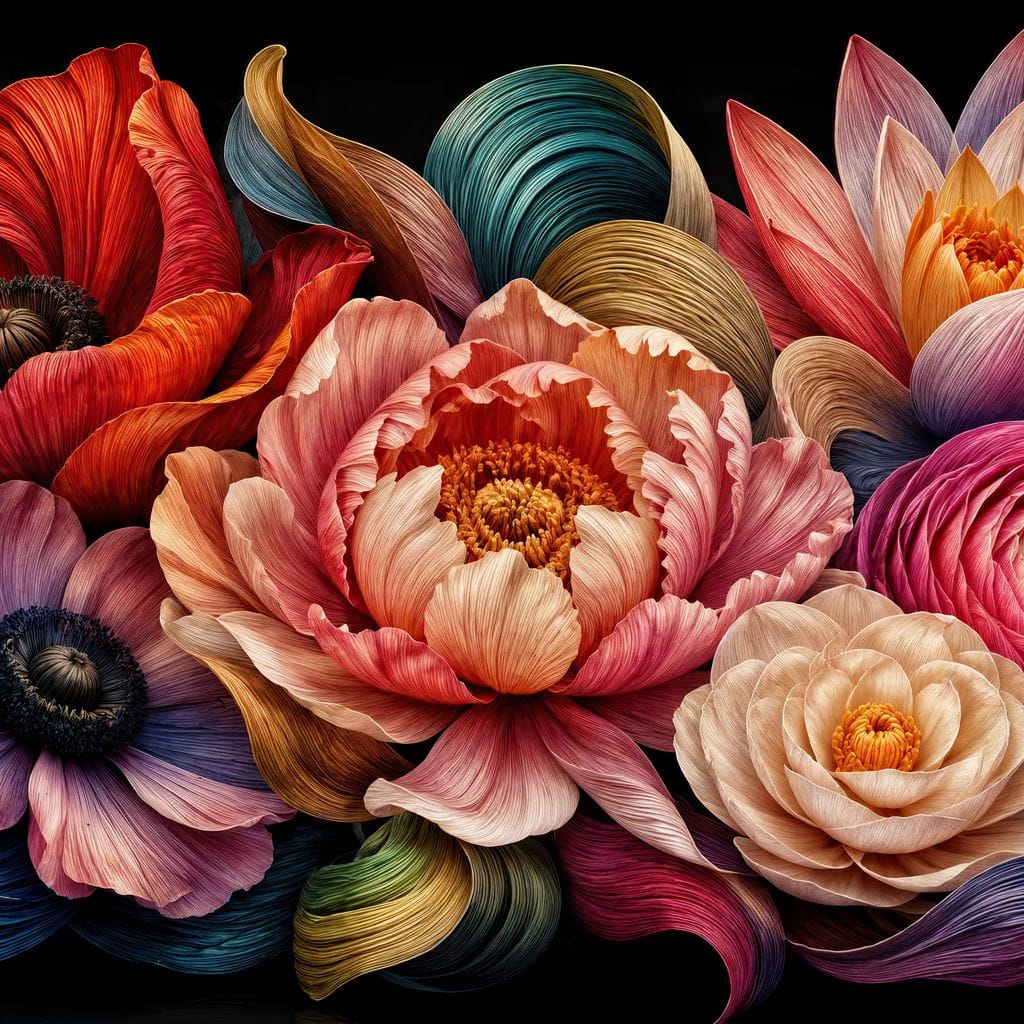 The Bouquet That Learned To Sing Canvas Wall Art