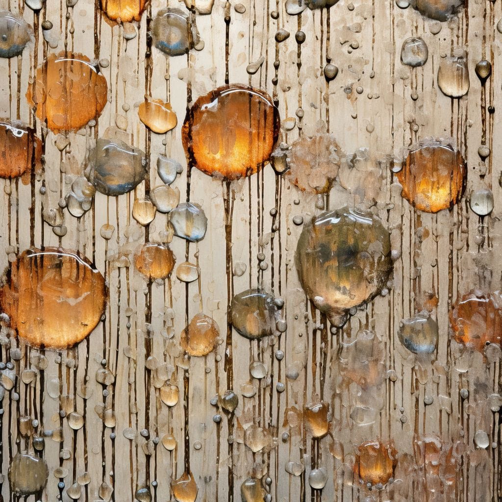 Droplet Hues Canvas Wall Art