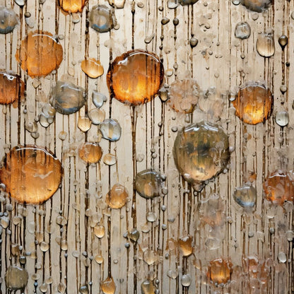 Droplet Hues Canvas Wall Art