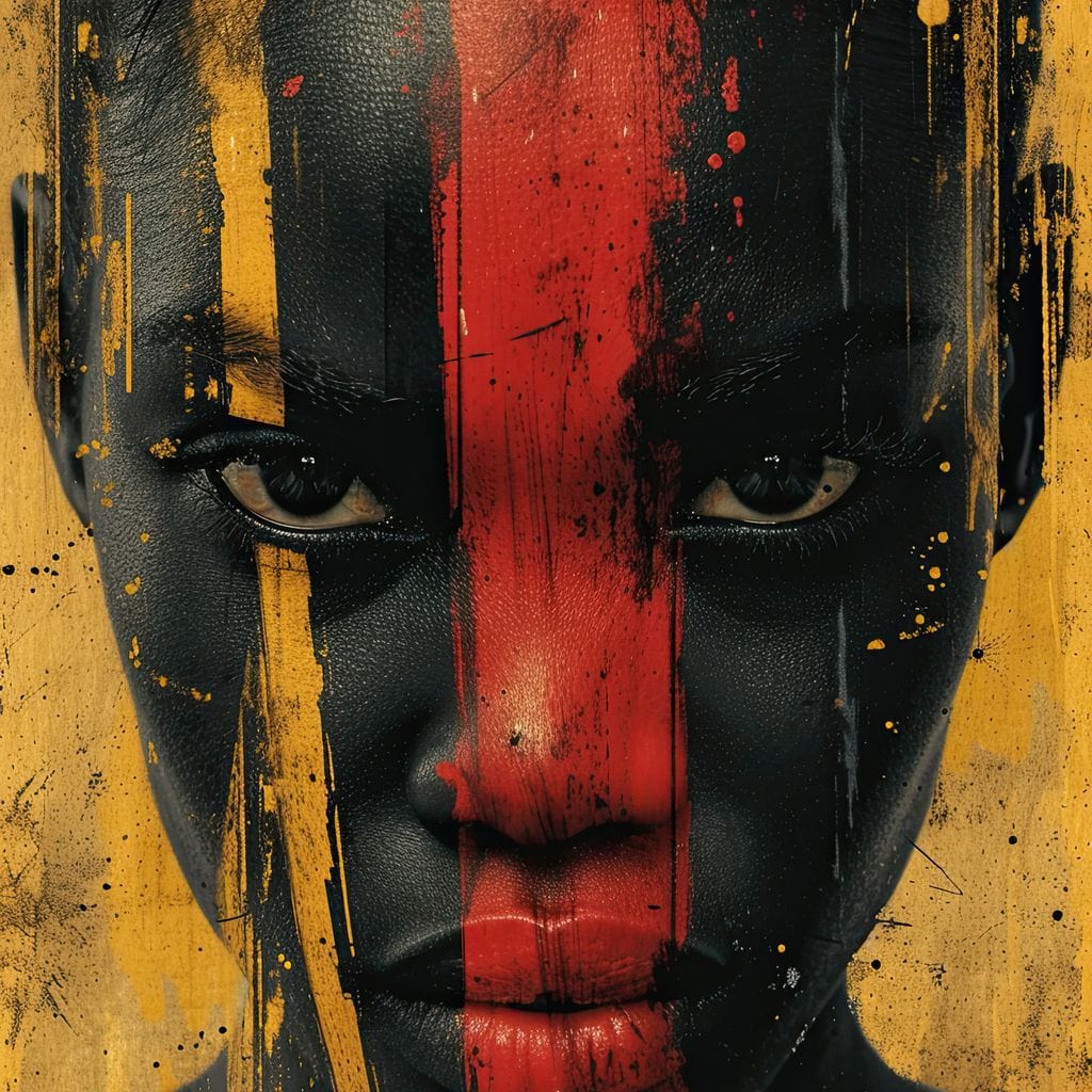 Golden Noir Revelation Canvas Wall Art