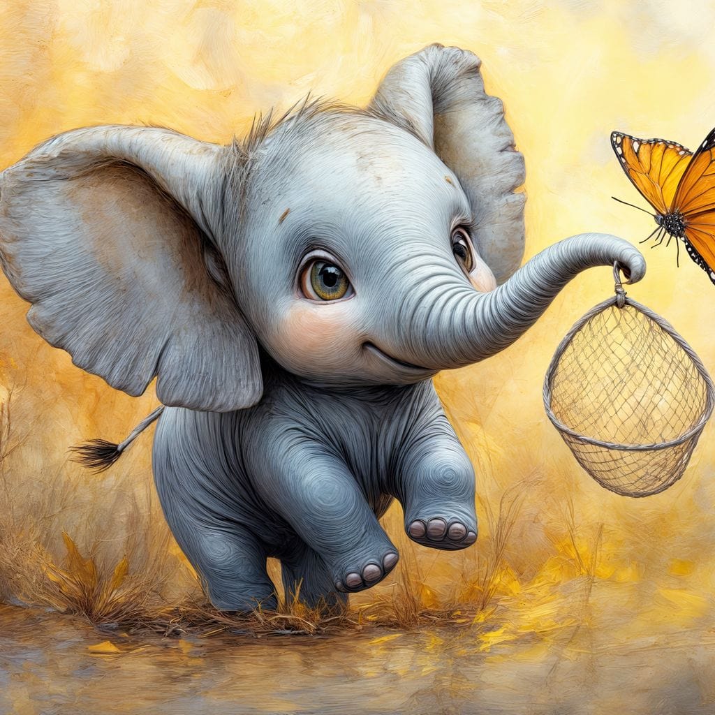 Innocence on a Golden Breeze Canvas Wall Art