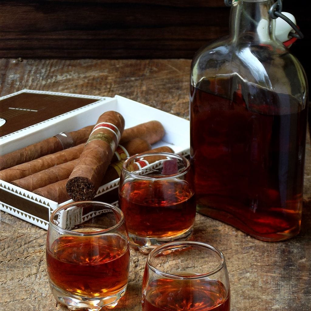 Cigars & Cognac Canvas Wall Art