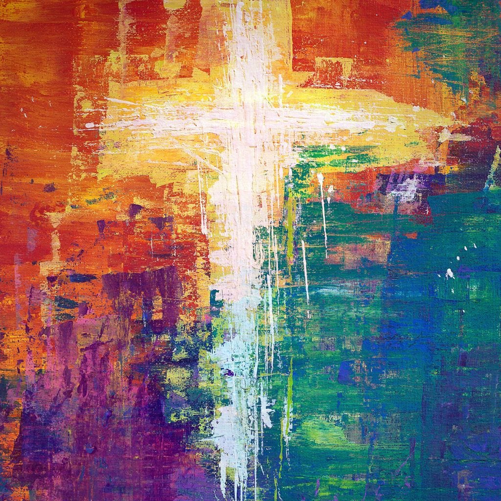 Abstract Cross Canvas Wall Art