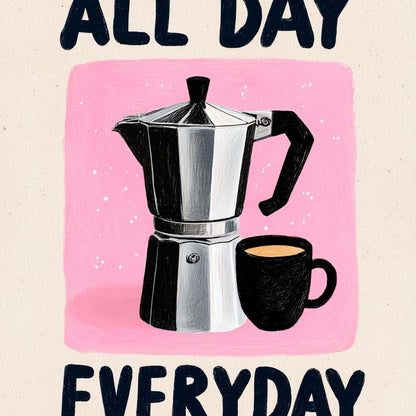 All Day Coffee Ritual Canvas Wall Art