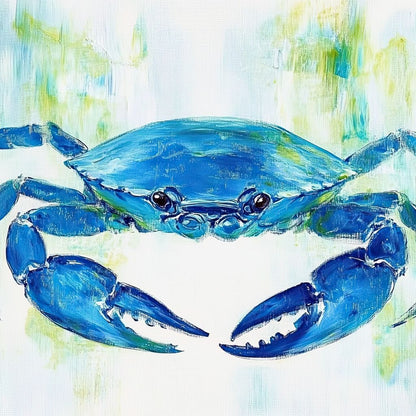 Crab Coastal Journey Canvas Wall Art