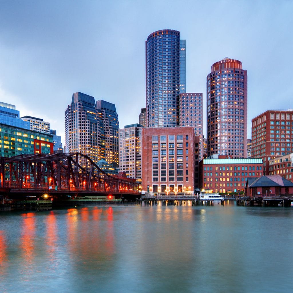 Boston Skyline Canvas Wall Art