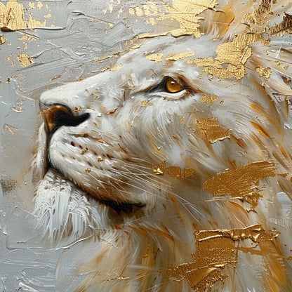 Golden Sovereign Stare Canvas Wall Art