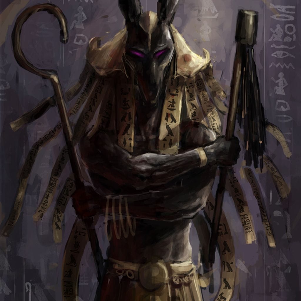 Anubis Canvas Wall Art