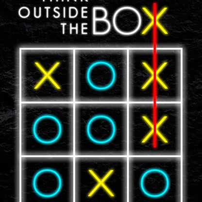 Think Outside The Box Canvas Wall Art
